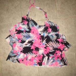 Multicolored swim top